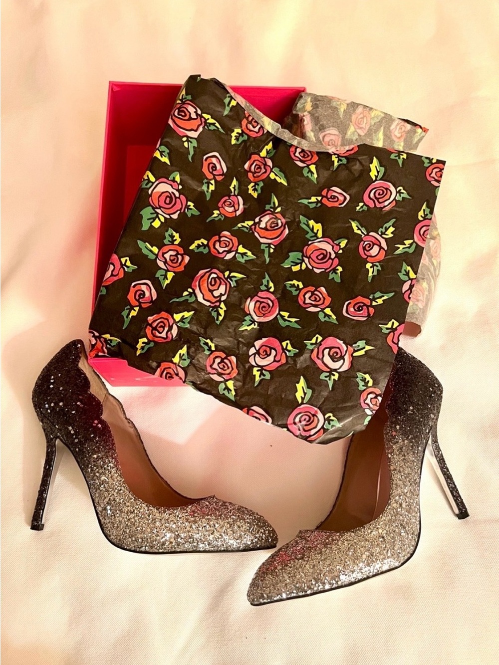 Betsey Johnson Vintage Sparkly Glitter Pumps Heels NEW In Box RARE Size 9.5